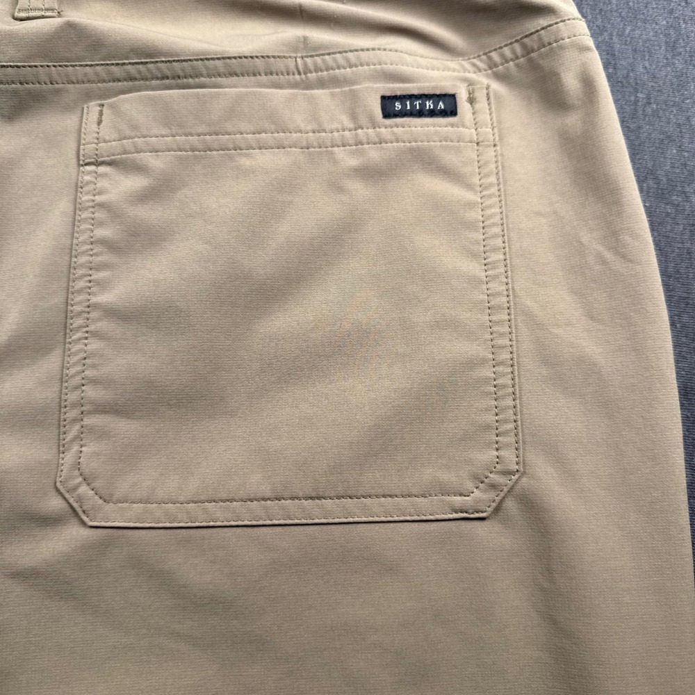Sitka Mens Performance Outdoor Utility Pants Tan 38x32 Straight Leg Khaki